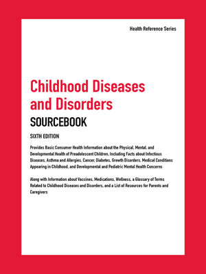 cover image of Childhood Diseases and Disorders Sourcebook